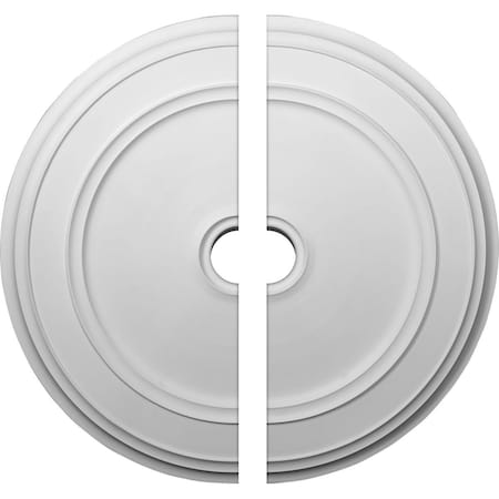 Ekena Millwork Classic Ceiling Medallion, Two Piece (Fits Canopies up to 5 1/2"), 41 1/8"OD x 4"ID x 2 1/8"P CM41CL2